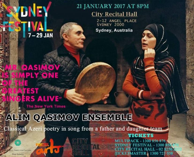 Azerbaijan's living vocal treasure to perform in Sydney