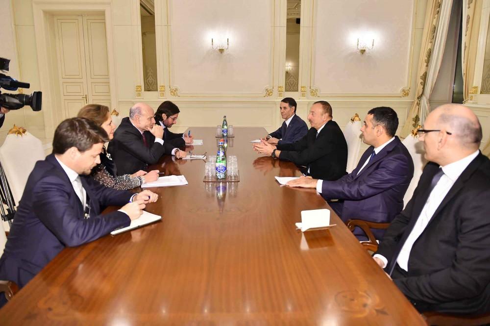 President Aliyev receives  French delegation