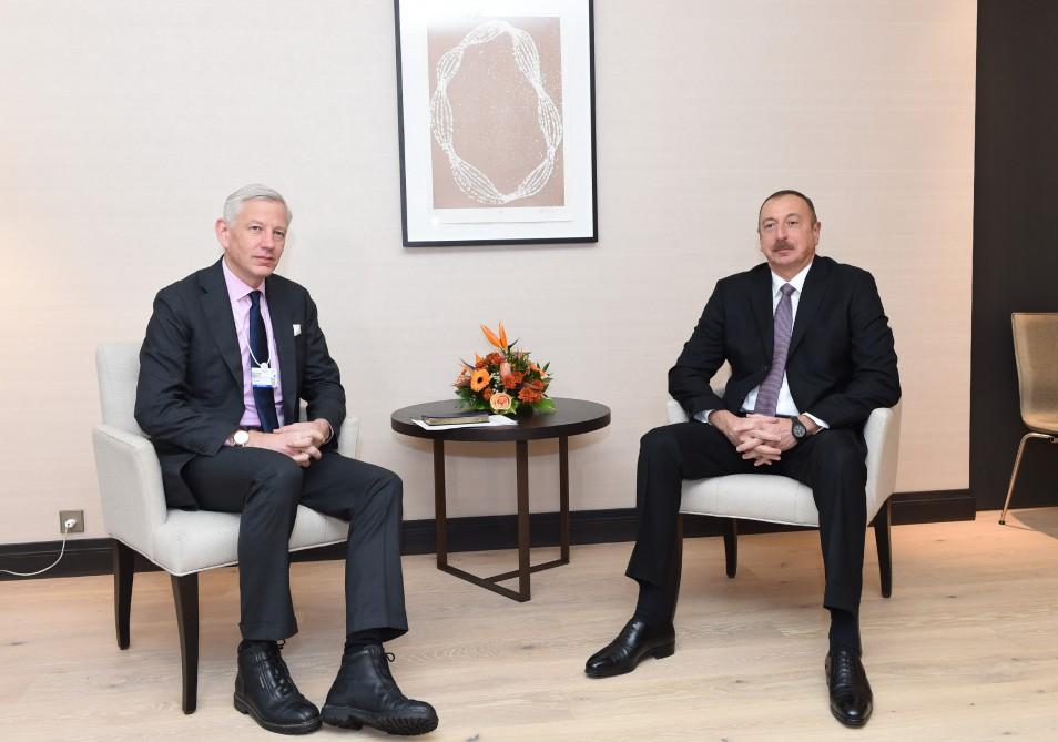 President Aliyev met with global managing partner of McKinsey Dominic Barton in Davos