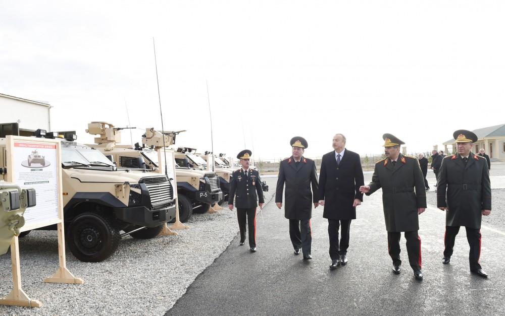 President Aliyev attends opening of new military camp [PHOTO]
