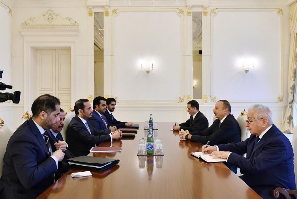 President  Aliyev receives Qatari FM [UPDATE]