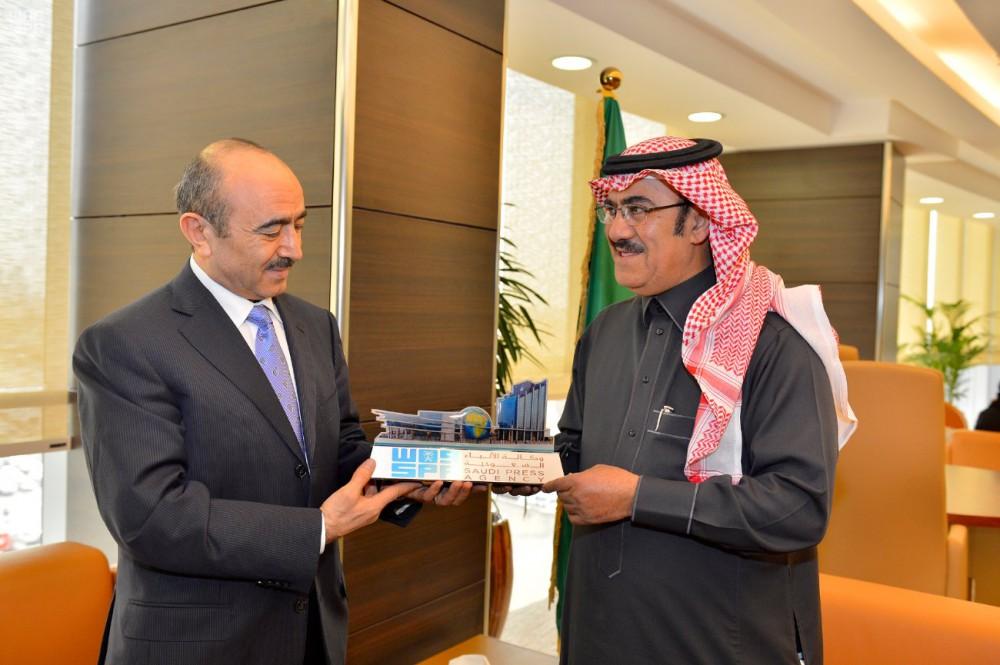 Azerbaijan`s top official meets President of Saudi Press Agency [PHOTO]