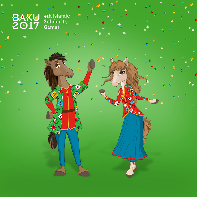 Mascots of 4th Islamic Solidarity Games Baku-2017 revealed [PHOTO]