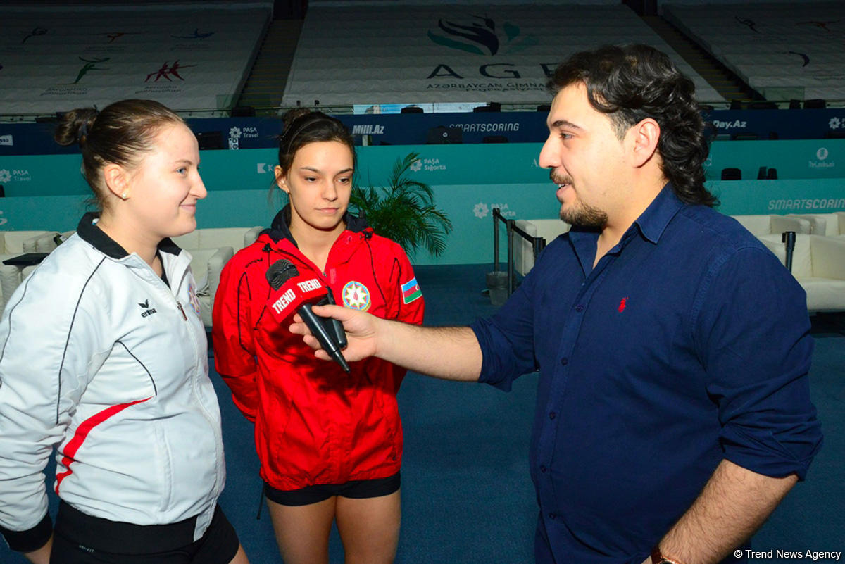 Azerbaijan's female gymnasts ready for FIG Baku World Cup [PHOTO]