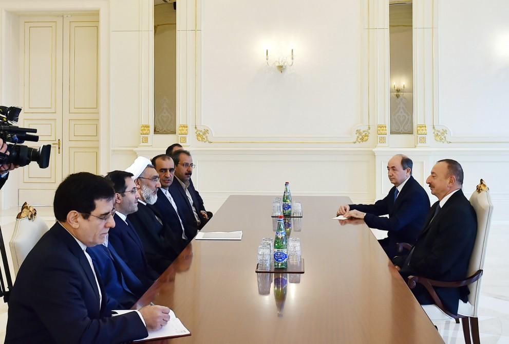 President Aliyev receives Iranian delegation [UPDATE]