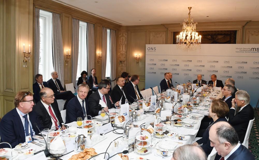 President Aliyev joins roundtable of Munich Security Conference [PHOTO]
