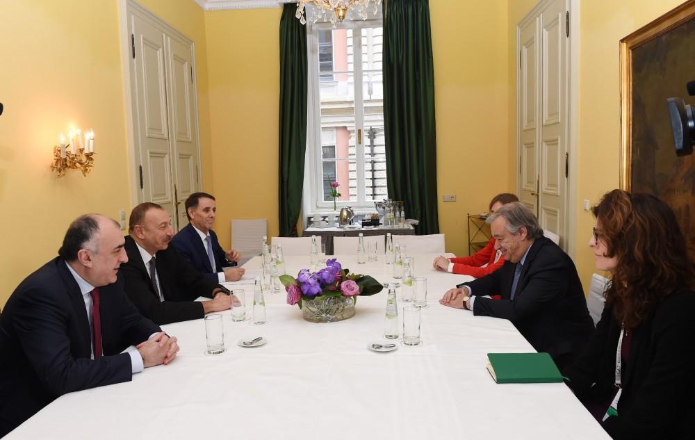 Ilham Aliyev meets with UN Secretary-General in Munich