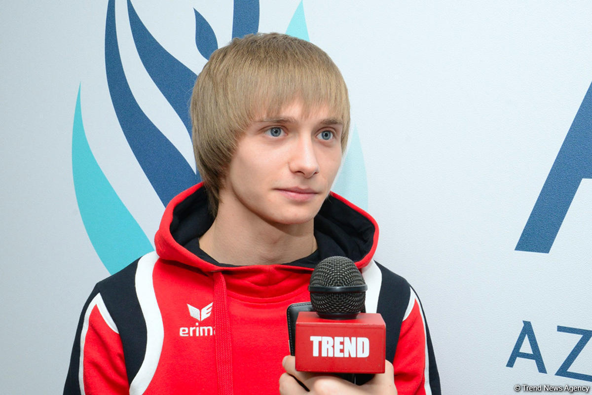 Gymnast calls for supporting Azerbaijani team at World Cup [PHOTO]