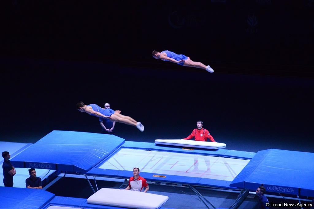 Azerbaijani trampoline gymnasts advance to World Cup final [PHOTO]