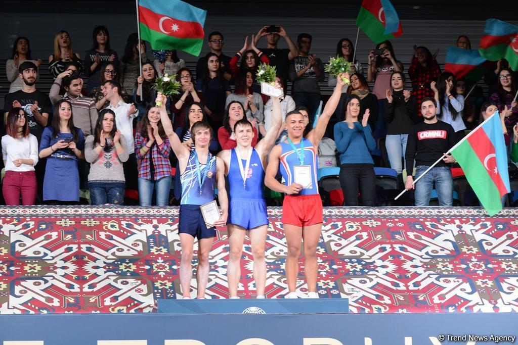 Winners of World Cup tumbling event awarded in Baku [PHOTO]