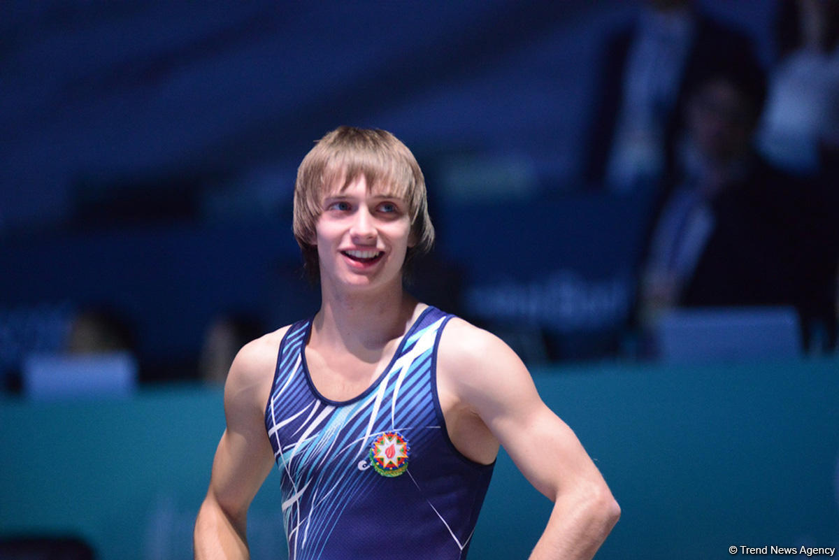 Azerbaijani tumbling gymnast wins silver at FIG World Cup in Baku [PHOTO]