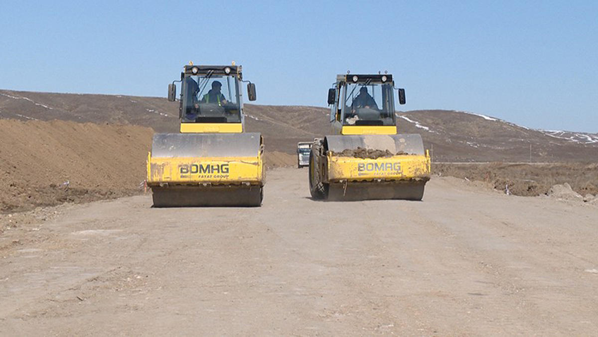 Road construction launched in liberated Jojug Marjanli