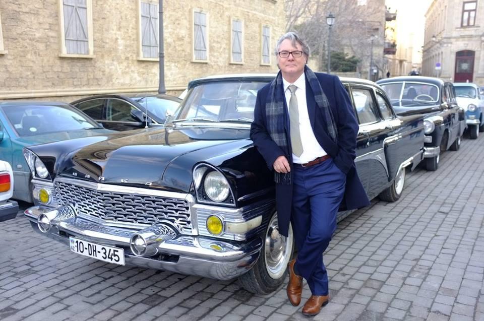 Shane Guffogg views retro cars in Baku [PHOTO]