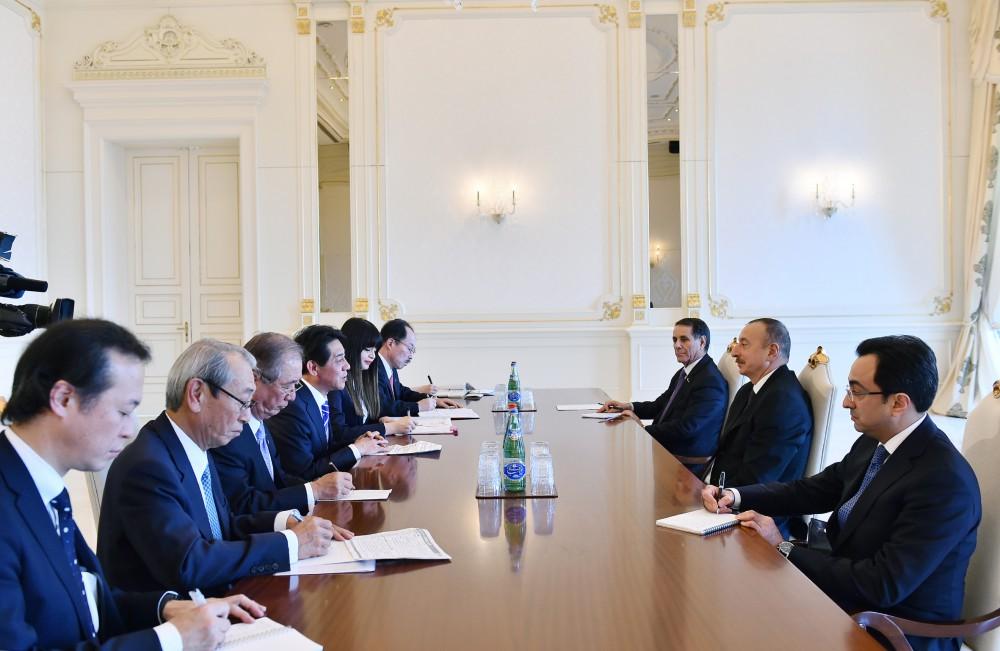 President Aliyev receives Japanese delegation