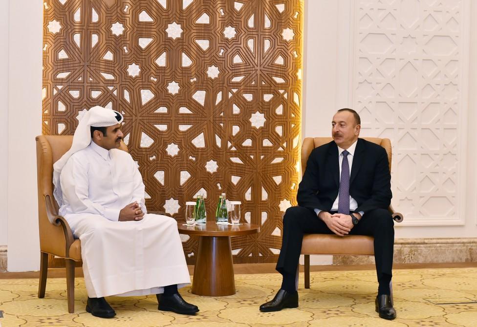 President Aliyev holds several meetings in Doha [PHOTO]