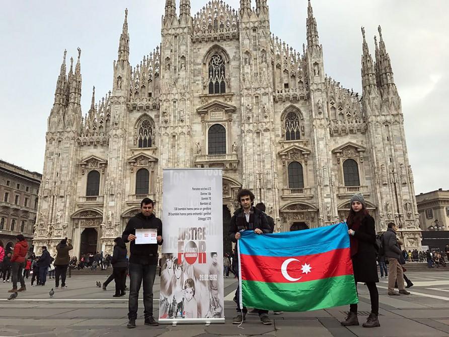 Khojaly awareness campaign held in Italy [PHOTO]