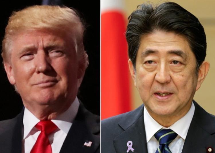 Trump, Abe hold phone conversation over North Korea missile launch