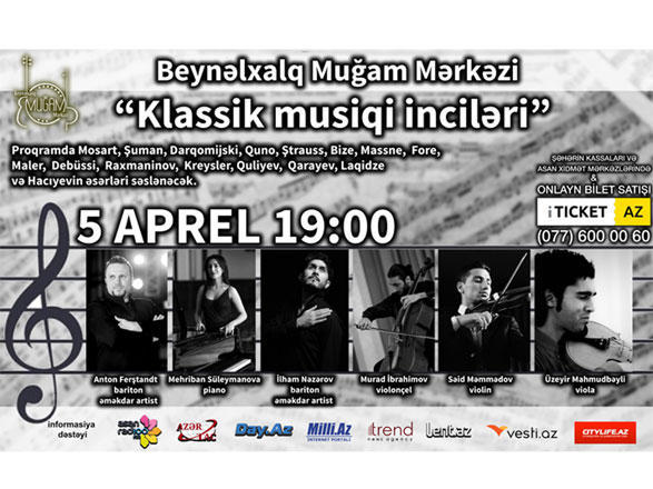 Pearls of classic music to sound in Baku
