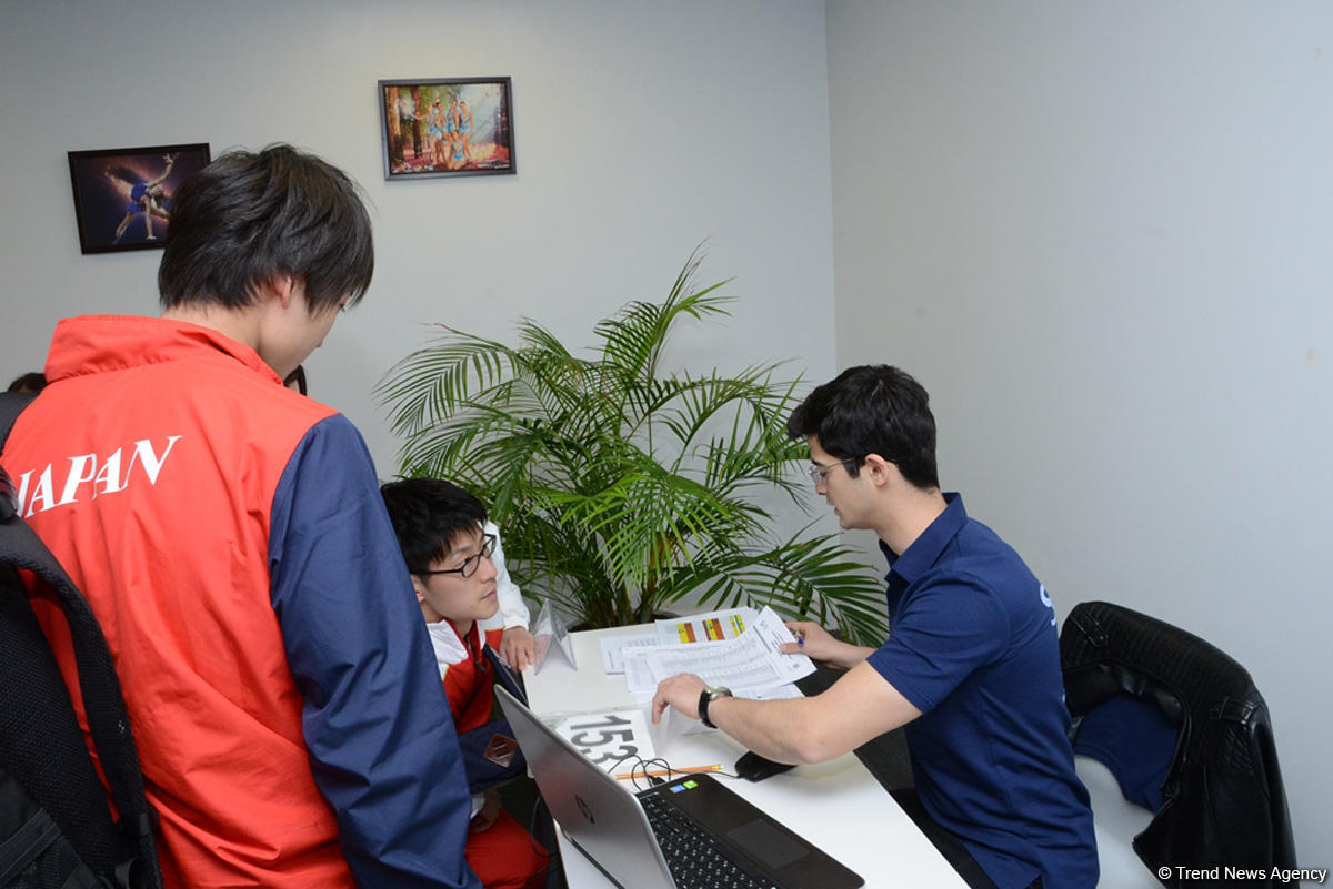 Teams getting accredited for World Cup in artistic gymnastics in Baku [PHOTO]