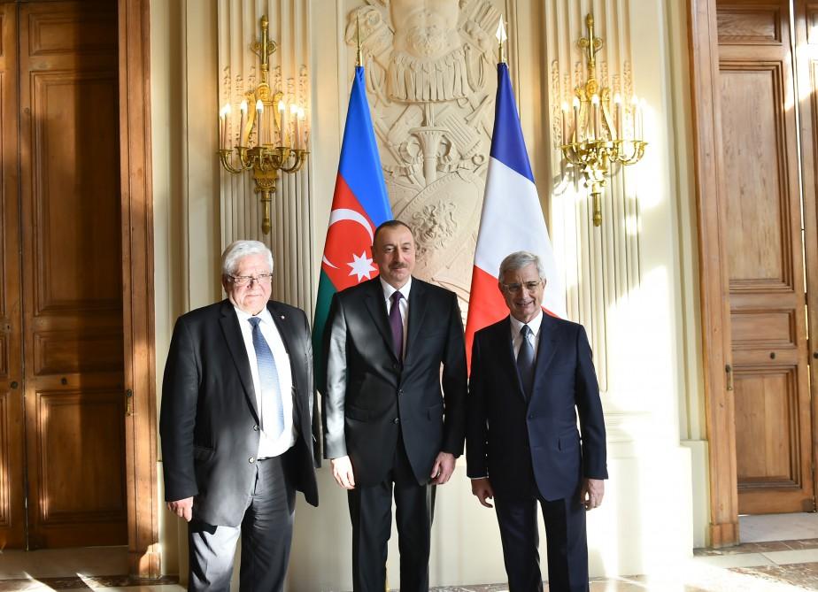 President Aliyev meets with President of French National Assembly [PHOTO]