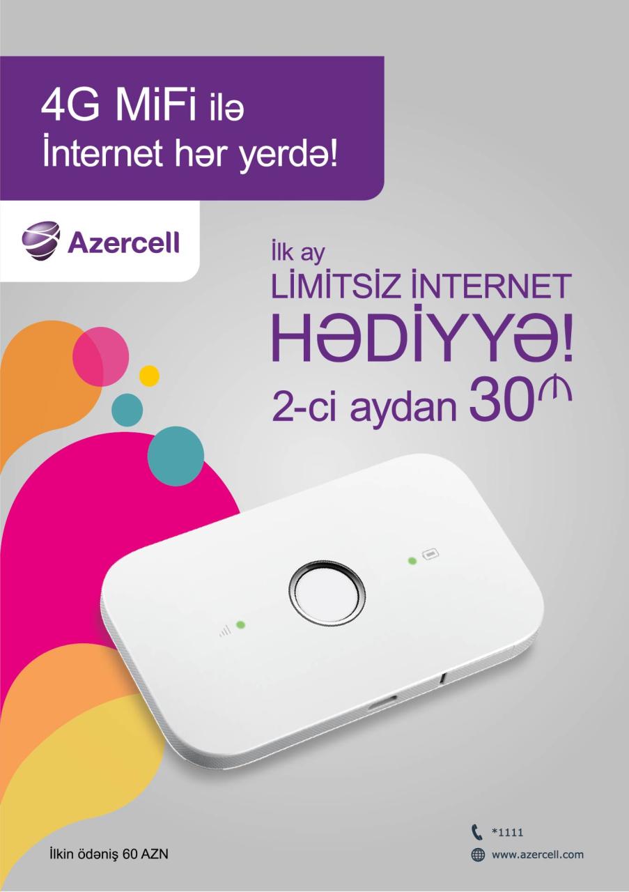 Azercell launches 4G Mi-Fi and 3G USB modem campaign