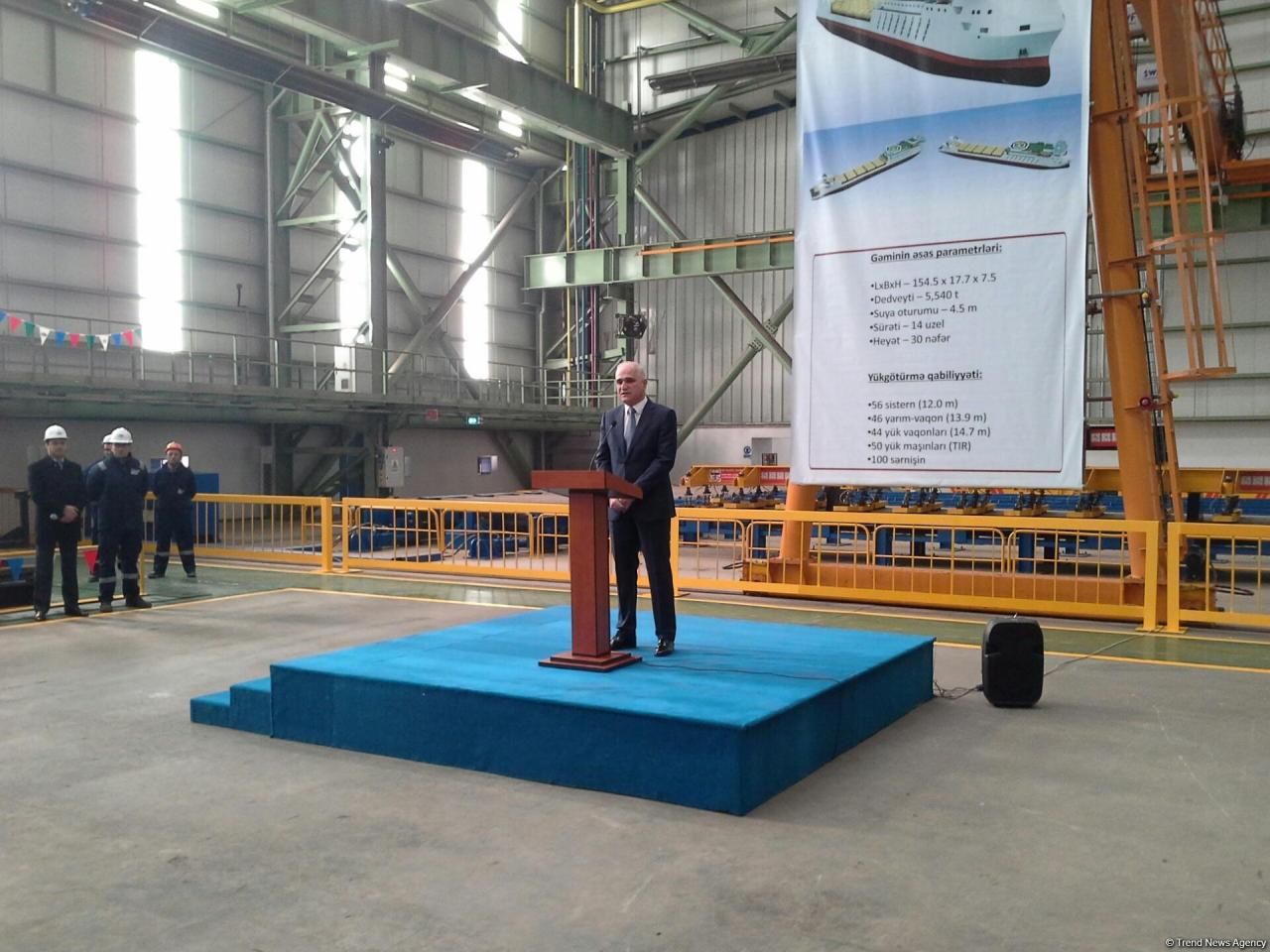 Baku Shipyard launches construction of unique Ro-Pax ferries