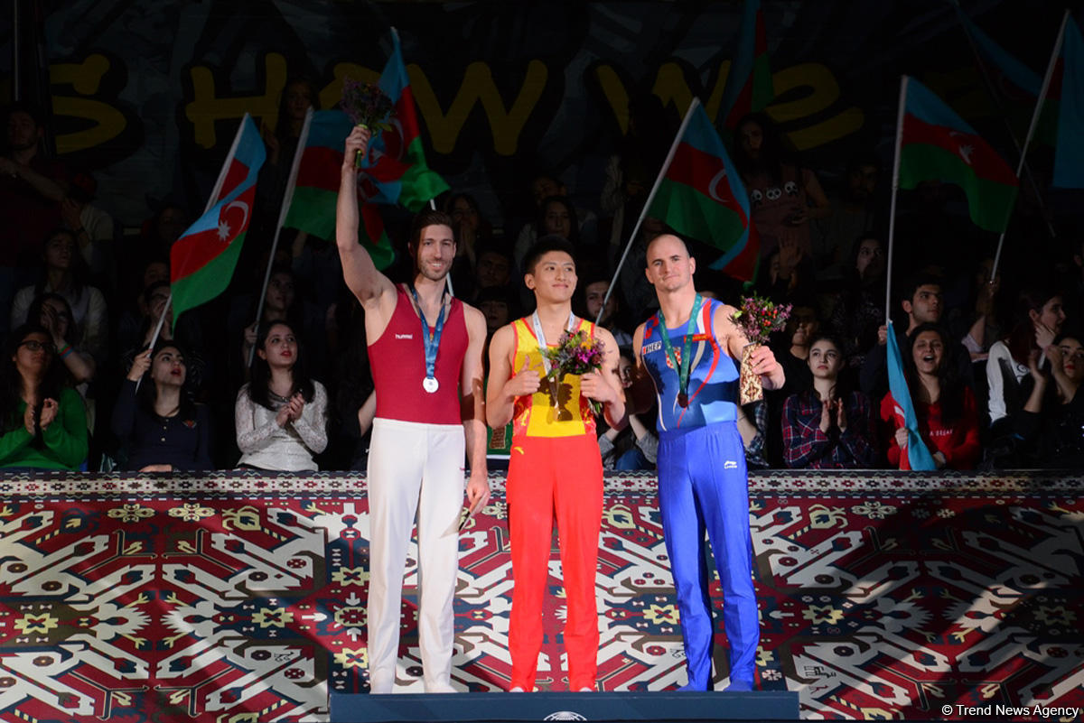 Winners of second day of Baku World Cup in artistic gymnastics finals awarded [PHOTO]
