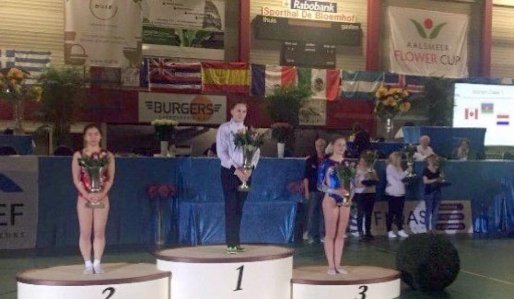 Azerbaijani gymnast wins gold at Aalsmeer Flower Cup in Netherlands