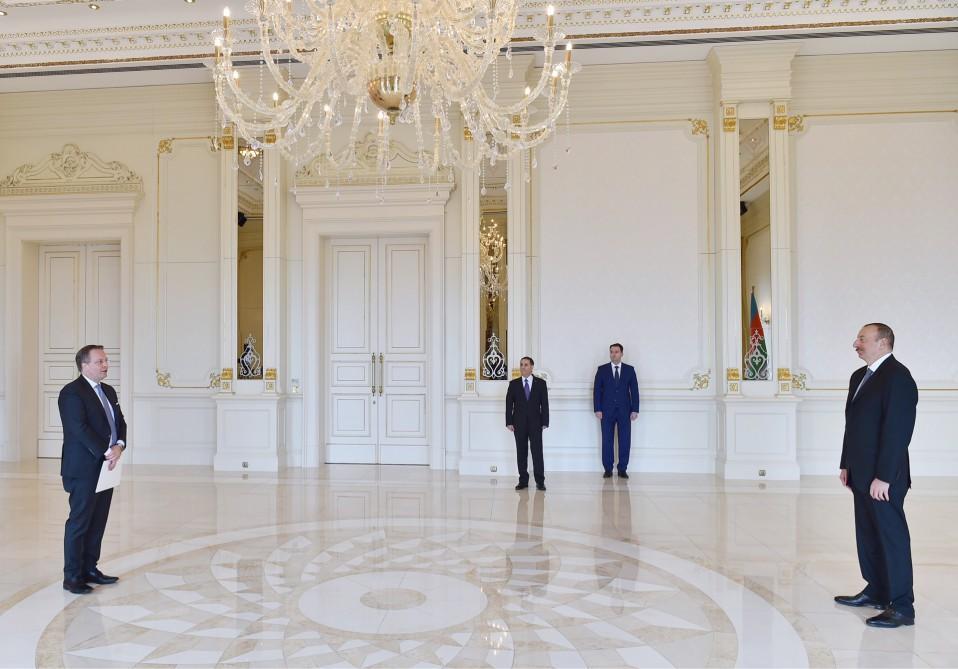 Ilham Aliyev receives credentials of incoming Portuguese, Danish ambassadors [PHOTO]