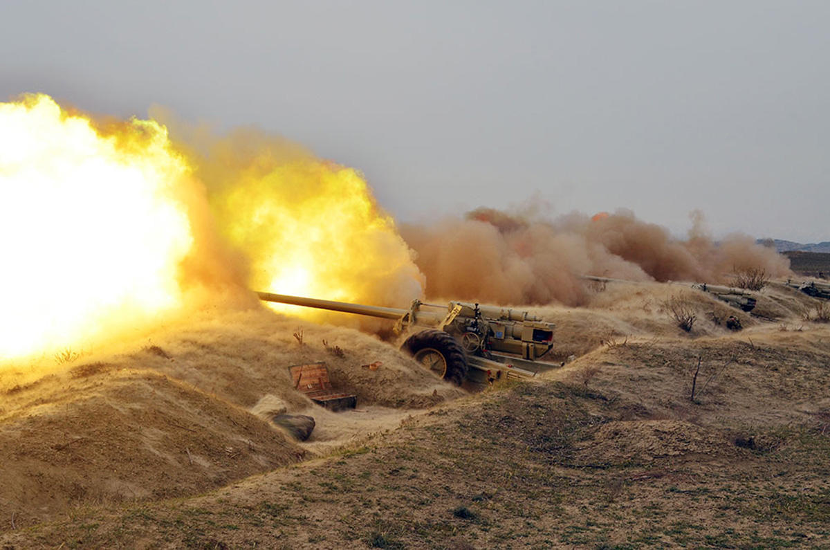 Azerbaijani Army holds live-fire exercises [PHOTO]