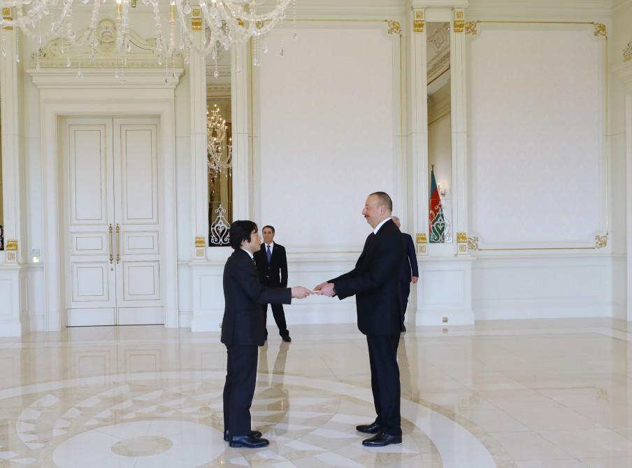 President Aliyev receives credentials of Japanese envoy [PHOTO]