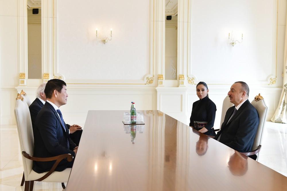 President Aliyev, First Lady receive President and Secretary General of Int’l Gymnastics Federation [UPDATE]