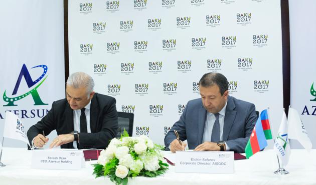 Azersun becomes 7th Official Supporter of Baku 2017 [PHOTO]