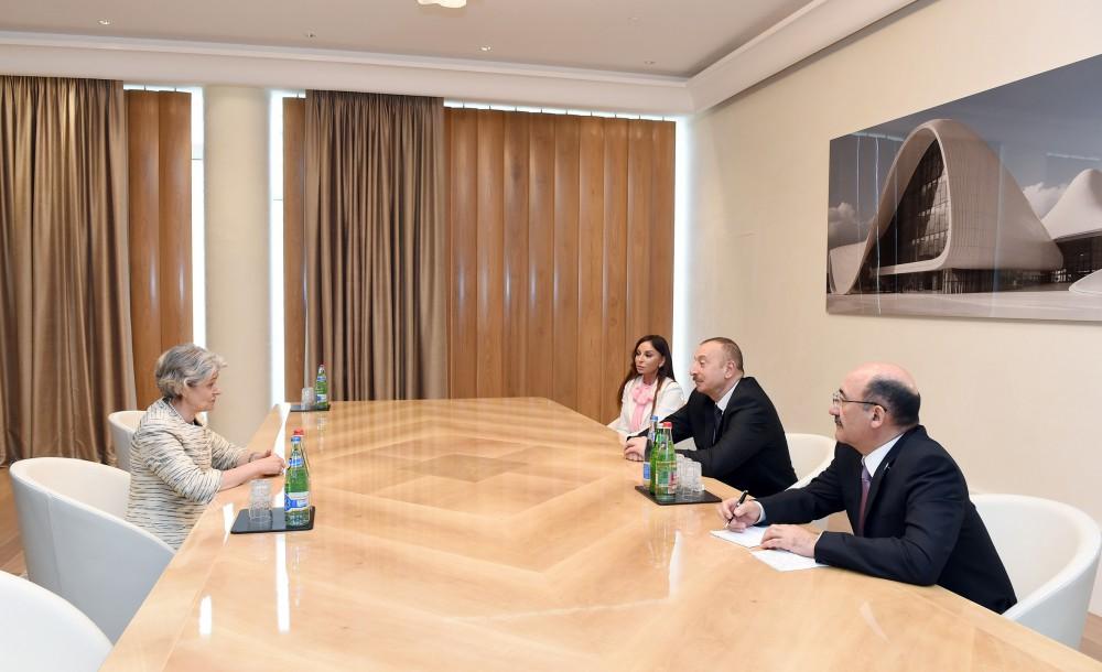 President Aliyev meets with UNESCO Director General Irina Bokova [UPDATE]