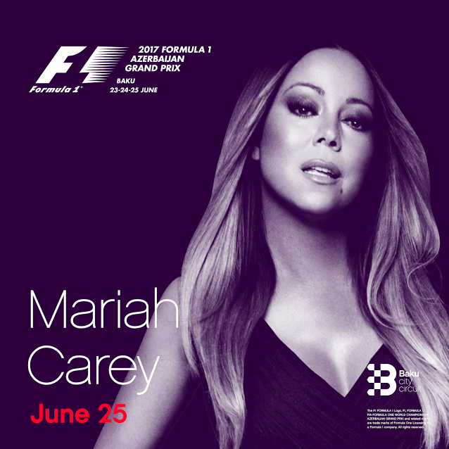 Mariah Carey to close out Baku race of Formula 1
