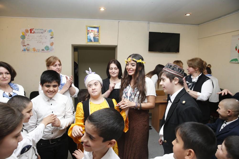 Leyla Aliyeva visits schools for physically disabled children [PHOTO]