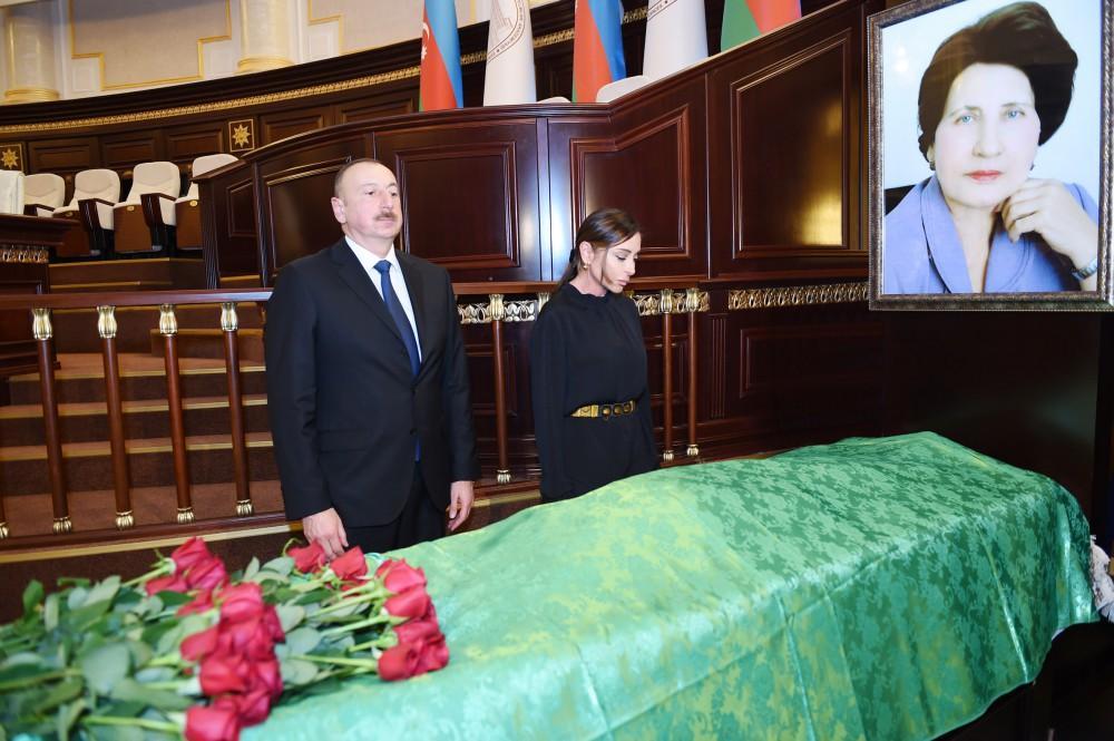 President Aliyev and his spouse attended farewell ceremony for acclaimed scientist, academician Rafiga Aliyeva [PHOTO]