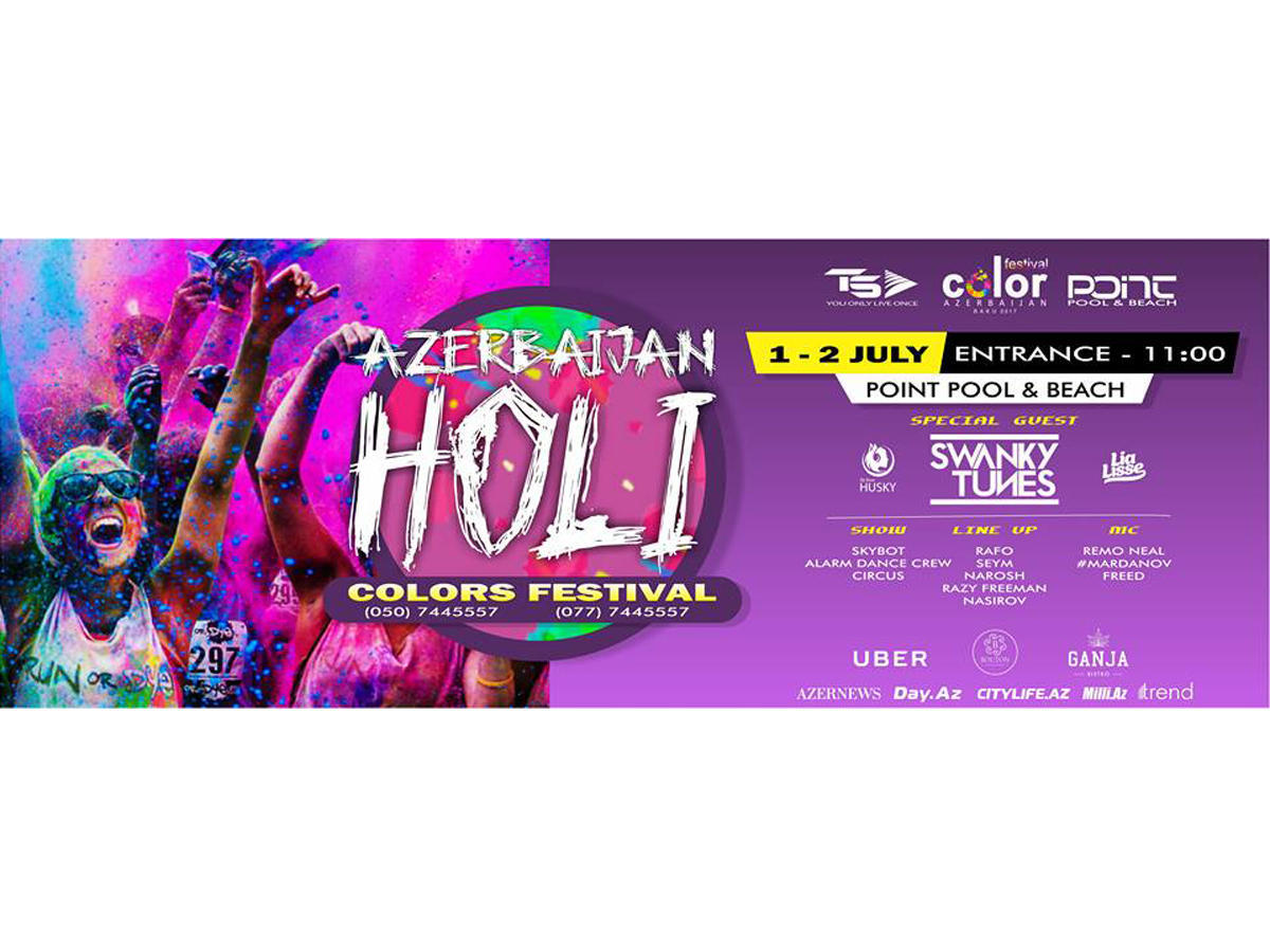 Holi Color Festival 2017 due in Baku