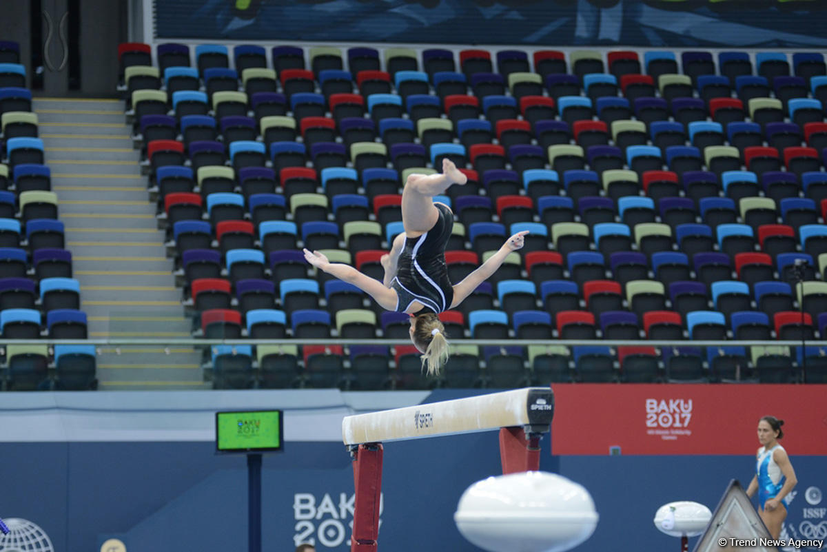 Baku 2017: Artistic gymnastics podium training kicks off [PHOTO]