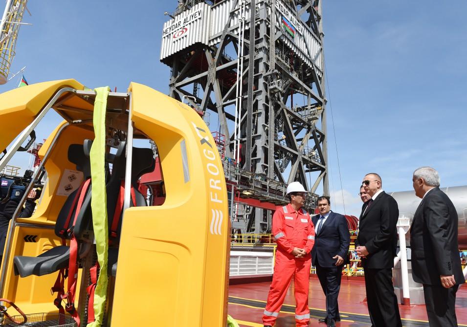 President Aliyev attends opening of drilling plant [PHOTO]