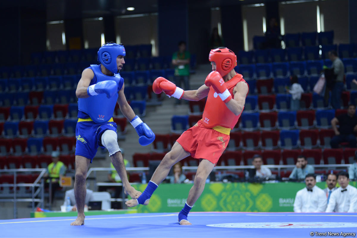 Baku 2017: Vugar Karamov and Parviz Abdullayev advance to semi-finals in wushu