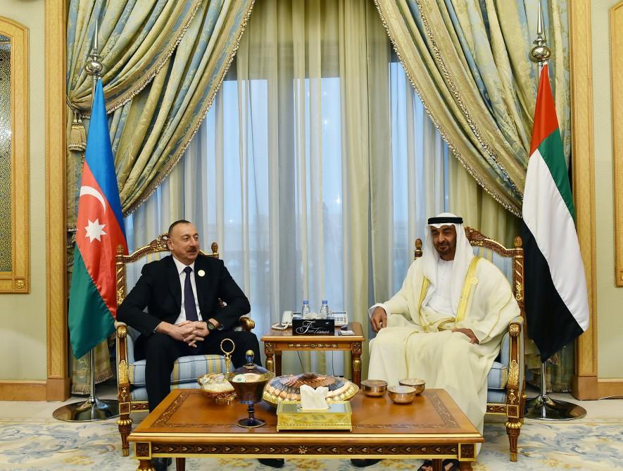 President Aliyev meets crown prince of Abu Dhabi