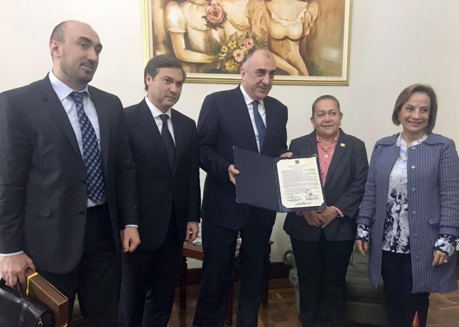 Azerbaijan, Colombia agree to expand parliamentary ties [PHOTO]