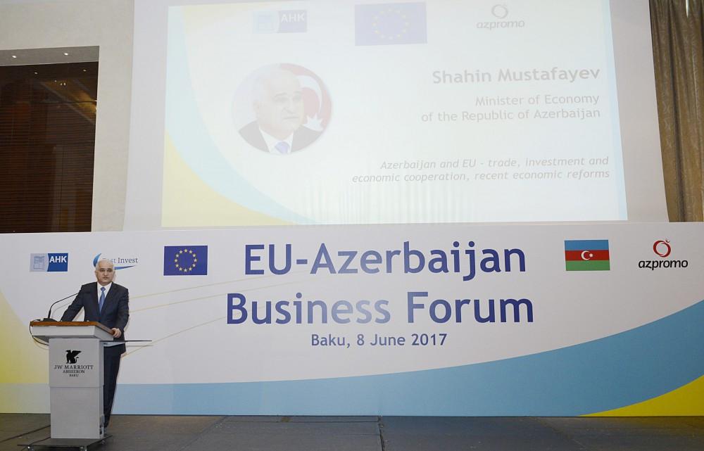 Az forum. Doing Business Azerbaijan. Eu-Azerbaijan Business forum logo.