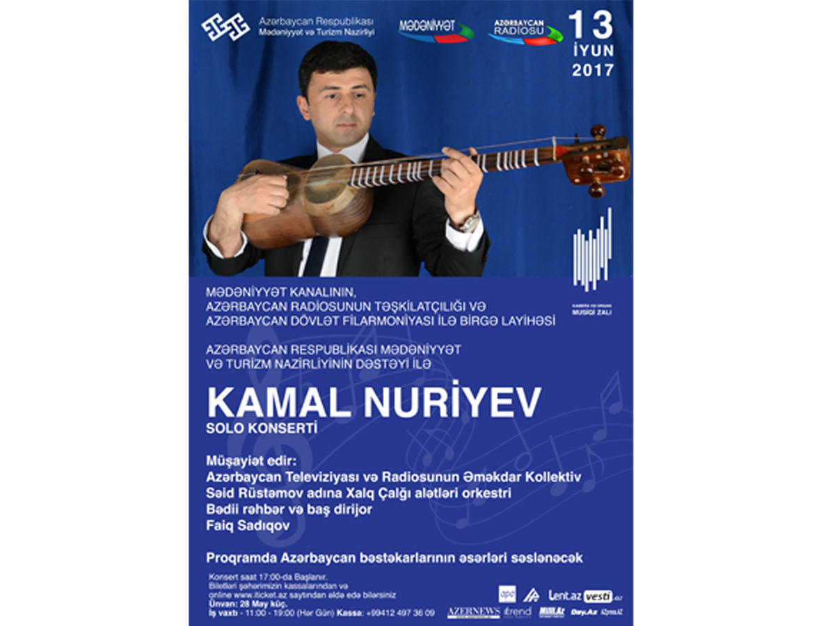 Kamal Nuriyev to perform in Philharmonic Hall [VIDEO]