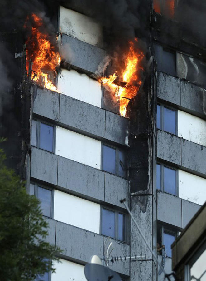 Massive inferno breaks out in East London residential block