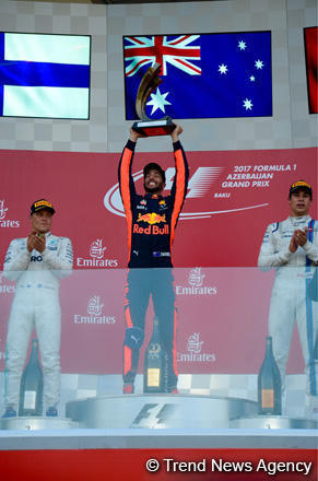 Ricciardo wins F1 Azerbaijan Grand Prix