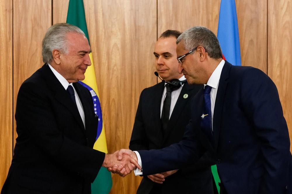 Azerbaijan's envoy presents credentials to Brazilian leader [PHOTO]