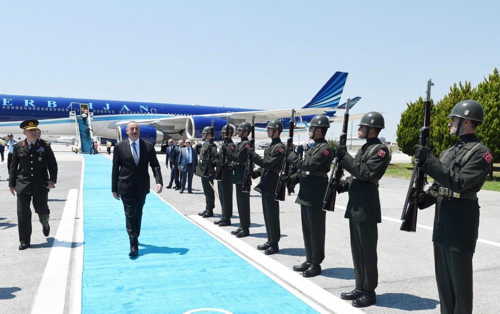 Ilham Aliyev arrives in Turkey to attend 22nd World Petroleum Congress [PHOTO]