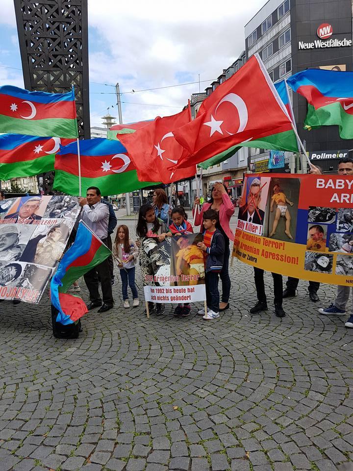 Protest held in German Bielefeld against Armenian provocation